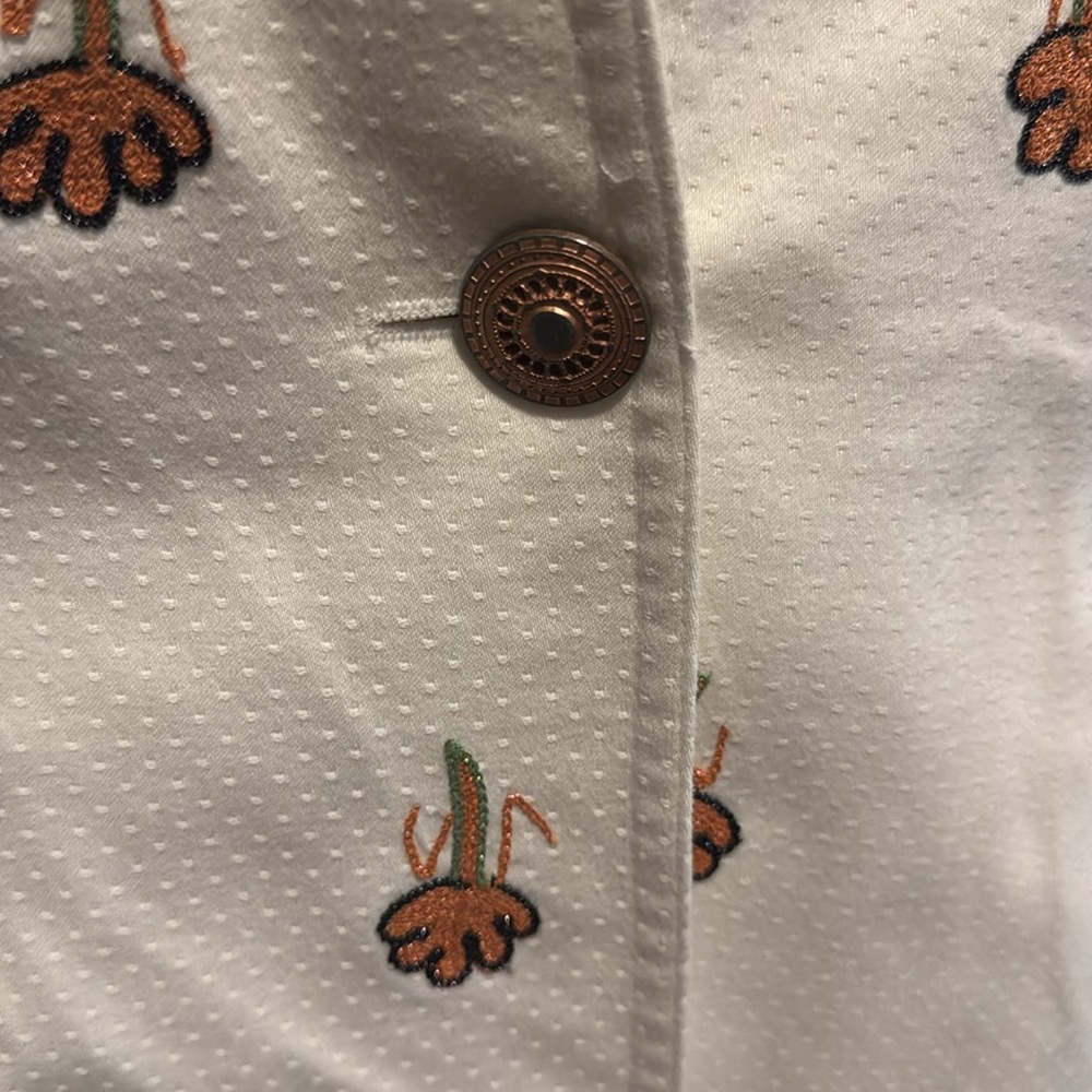 Kay Unger Embroidered Floral Women's Blazer Jacket - Picture 3 of 17